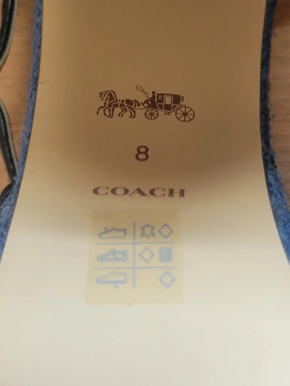 Coach Talina Sandal - Washed Chambray/Black